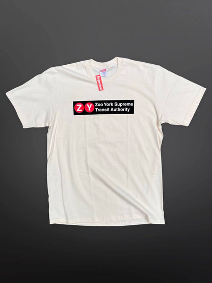 Supreme Zoo York Transit Tee T-Shirt Creme Hvid White