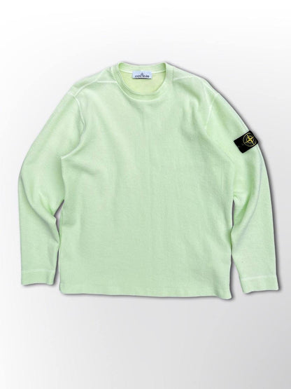 Stone Island Sweatshirt i Lime Large Brugt