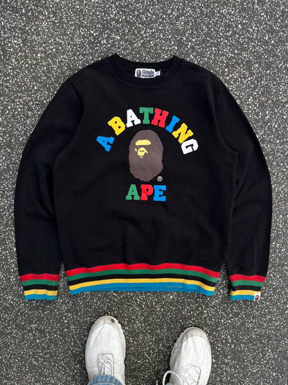 A Bathing Ape Bape Sweatshirt Sort S Small Brugt Used
