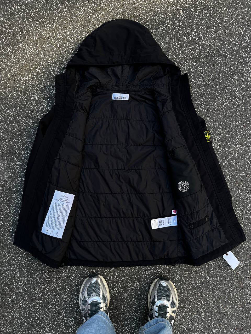 Stone Island Jakke Soft Shell With Prima Loft Insulation Technology M Medium Sort
