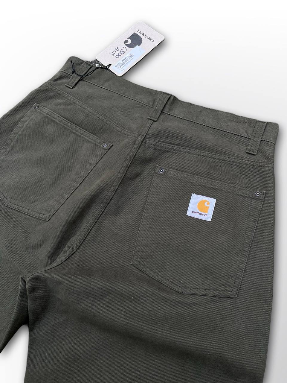 Nye bukser jeans Carhartt WIP Derby pant single knee pant eller simple pant 32 i khaki grøn mørkegrøn