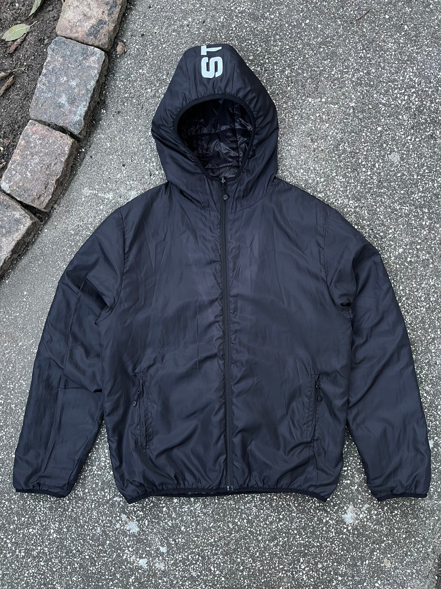 Stussy Reversible Hooded Jacket – Large – Refleks Logo