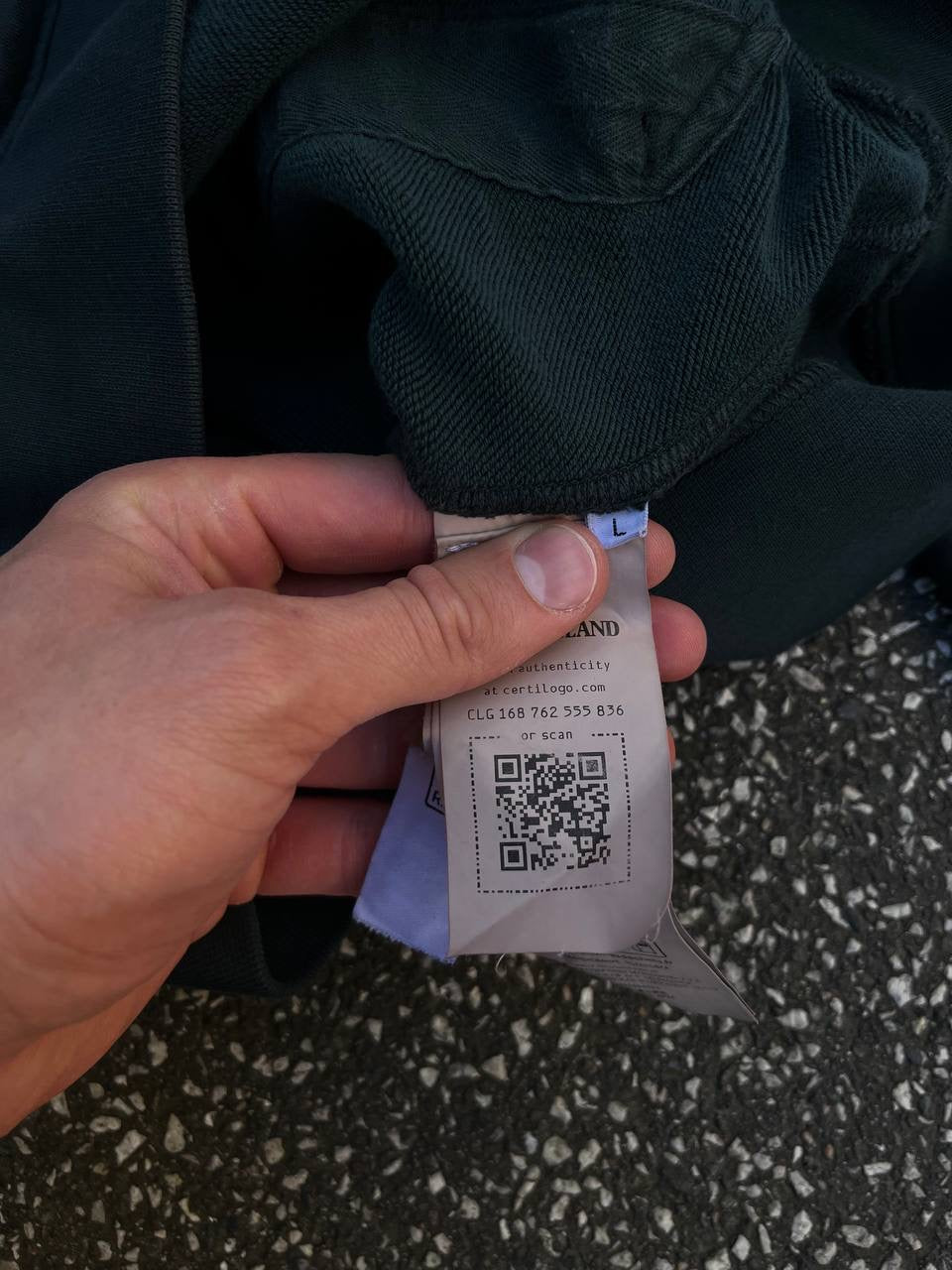 Stone Island Hættetrøje Hoodie Mørkegrøn Green Large