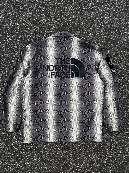 Supreme X The North Face Regnjakke Skaljakke Snake Skin L Large Grå