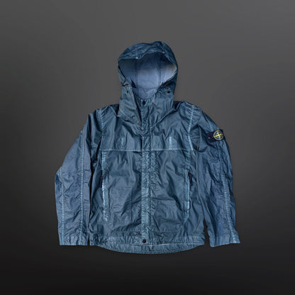 Stone Island Mussola Gommata Jakke – Small  Steel blue