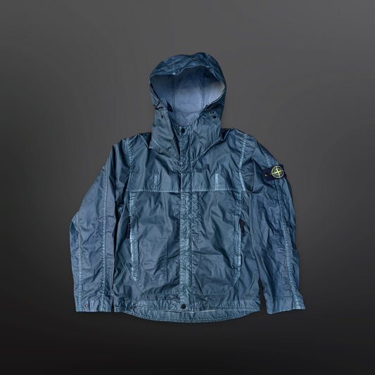 Stone Island Mussola Gommata Jakke – Small  Steel blue
