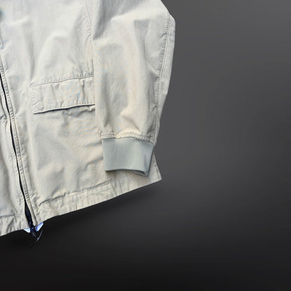 Stone Island Cotton Zip Jacket – Off White Large