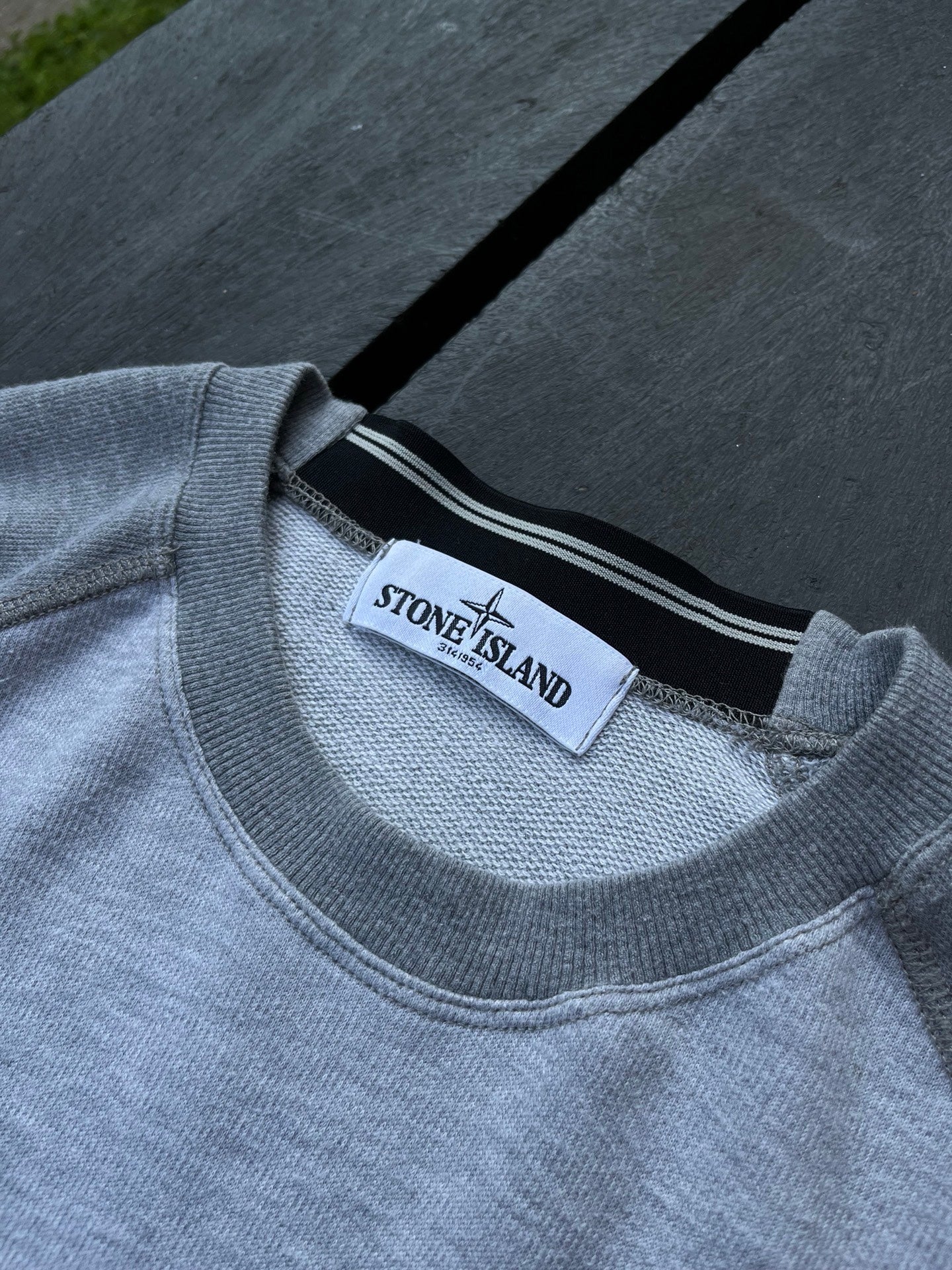 Stone Island sweatshirt i grå M medium vintage