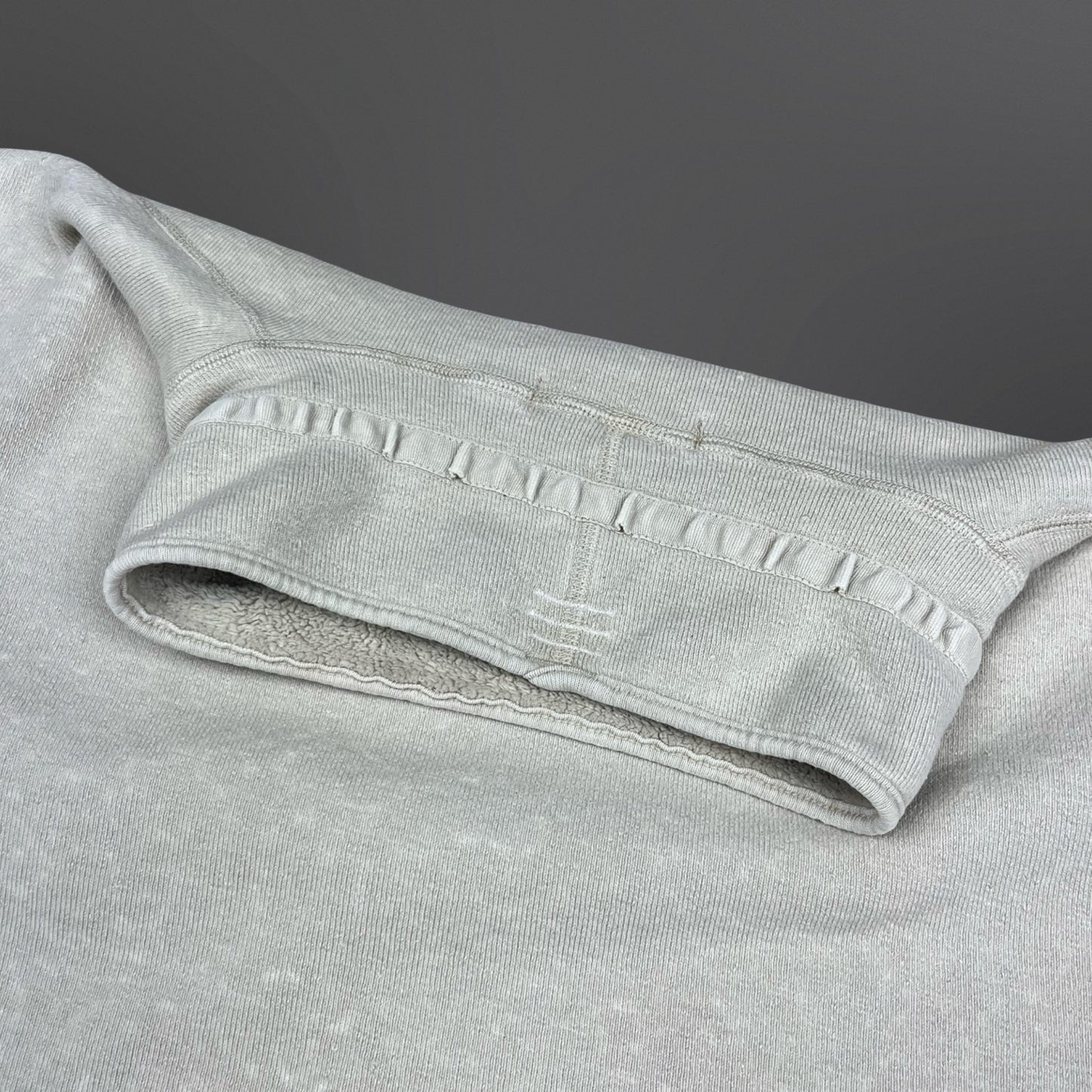 Stone Island Vintage Sweatshirt – Fleece Lined – 1999 – Grå – Str. Large fitter Medium