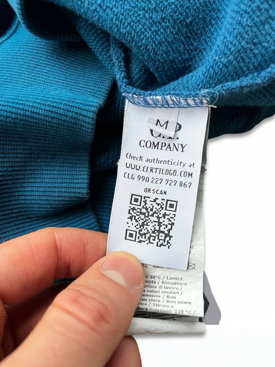 Brugt Used C.P.Company Sweatshirt i Medium Blå