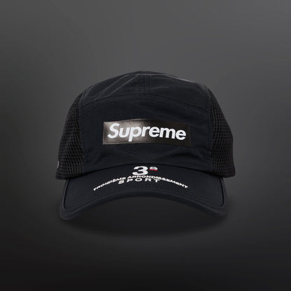 Supreme Mesh Side Panel Camp Cap Black