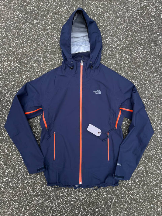 Regnjakke fra The North Face med Gore-tex membran i mørkeblå / Marina blå farve S dame