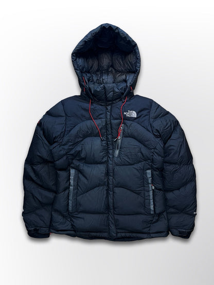 Brugt Vinterjakke Dunjakke The North Face Baltoro Summit Series 800 Hyvent Vind og Vandtæt Jakke i Sort S Small dame kvinde