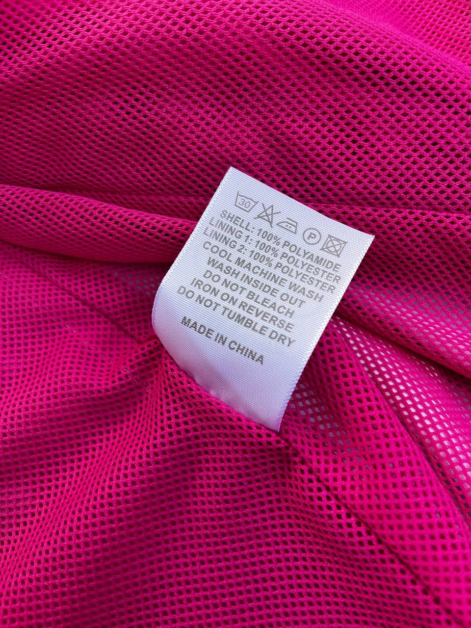 Corteiz Rose Pink Taille International M Medium Windbreaker Sommerjakke Rose Hvid White