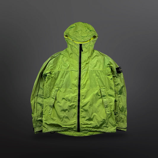 Stone Island Nylon Metal Watro Jacket – Lime (Large)