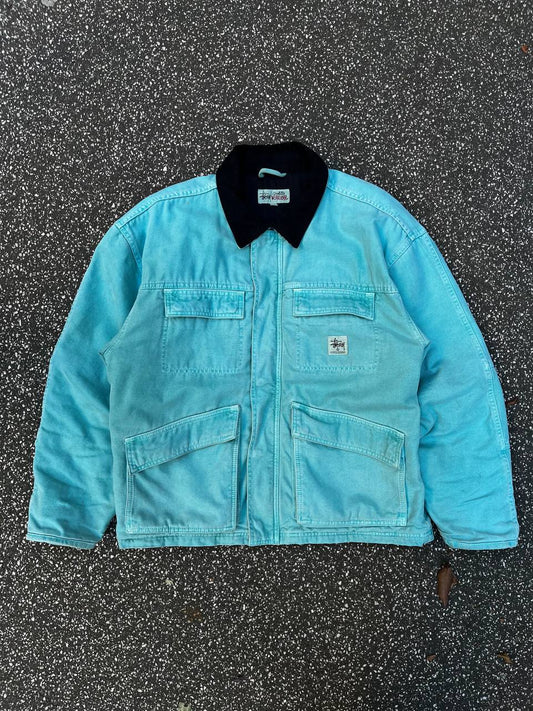 Brugt Used Stussy work jacket L large turkish color