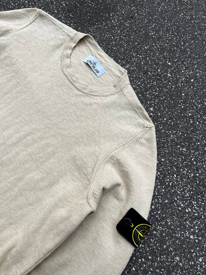 Stone Island Sweater Trøje Small i beige