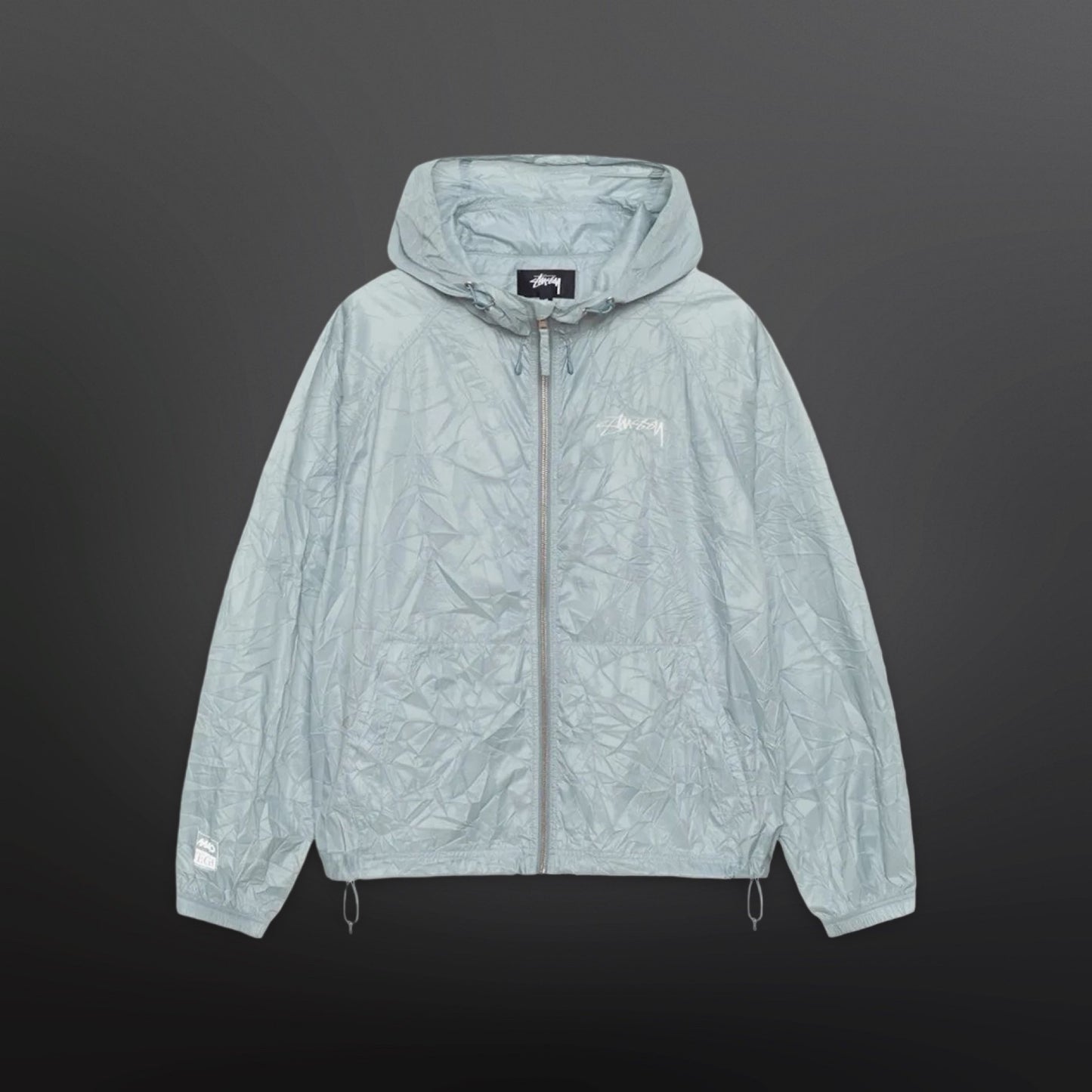Stüssy Beach Wrinkled Nylon Shell – Slate (XL)