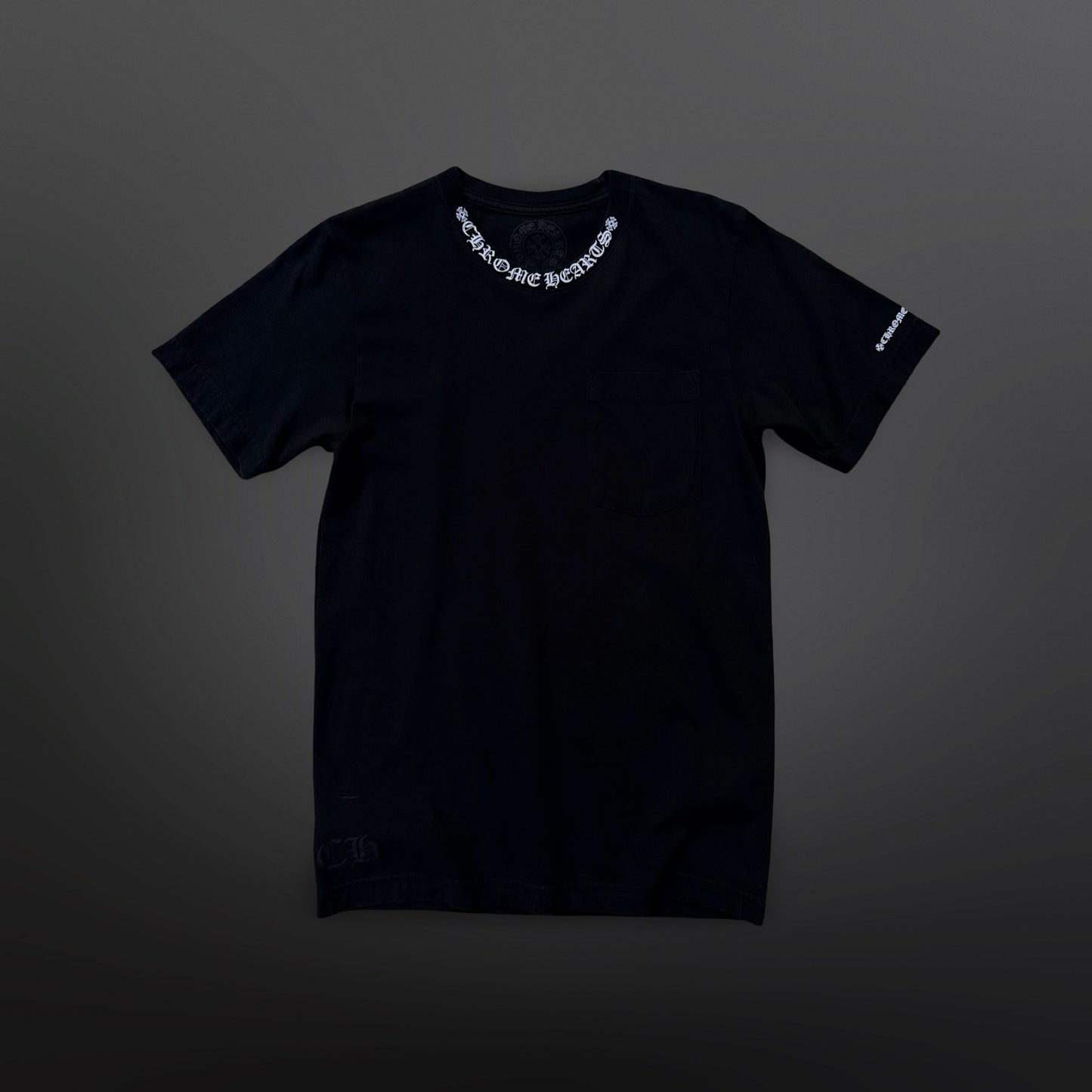 Chrome Hearts Black Pocket T-Shirt – Small