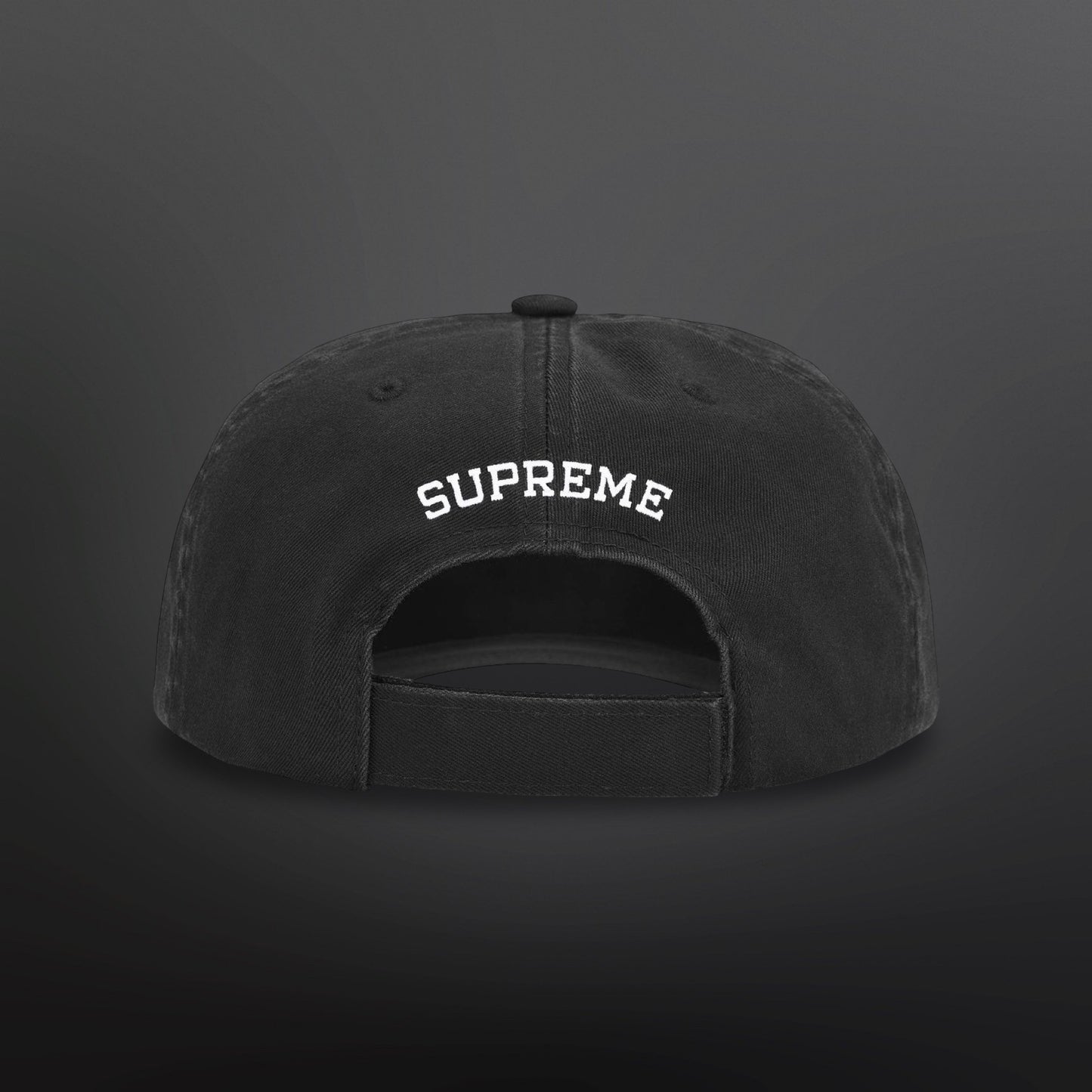 Supreme Embroidered Money Logo 6-Panel – Black