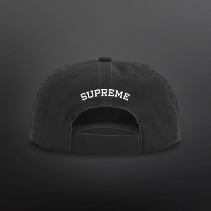Supreme Embroidered Money Logo 6-Panel – Black