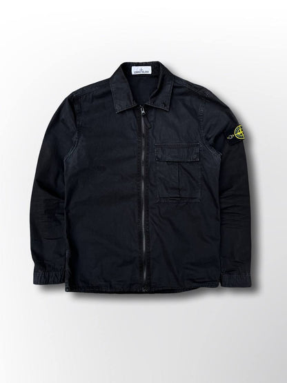 “Brugt Overshirt Stone Island i S Small Sort 7115115WN”