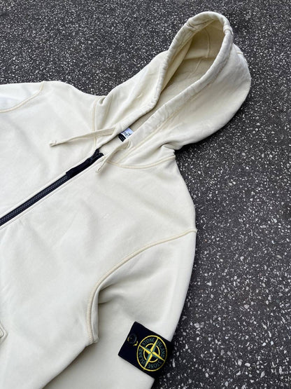 Stone Island Zip Up Hoodie Hættetrøje i L Large Brugt