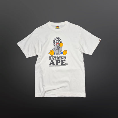 A Bathing Ape Classic Milo Shark Tee – White – Size M