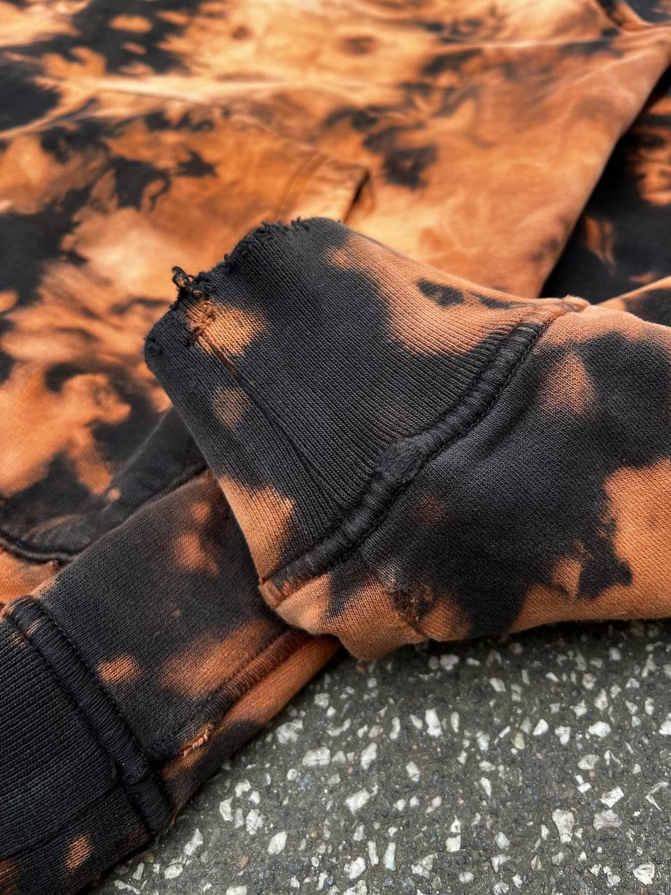 Stone Island Off Dyed Treatment Hættetrøje Hoodie i L Brugt Used