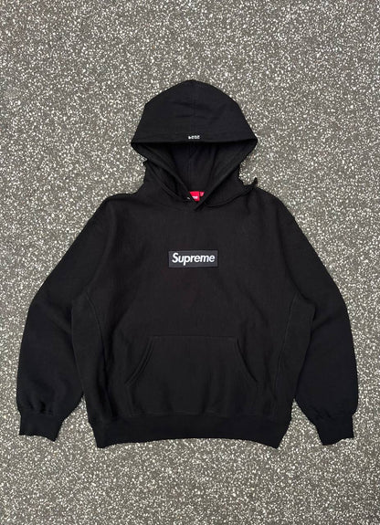 Supreme Box Logo Hoodie Hættetrøje 2024 Sort Black M Medium