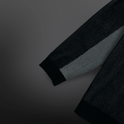 Supreme Full Zip Sweater – Black/Grey Str. L