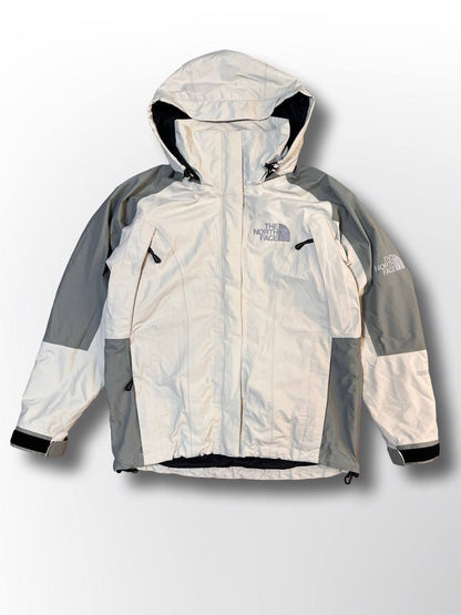 “Vintage skaljakke regnjakke fra The North Face Gore-tex i Hvid beige S small”