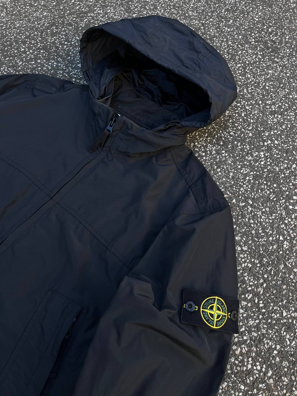 Stone Island Micro Reps Jakke Sommerjakke Vindjakke i Sort Large