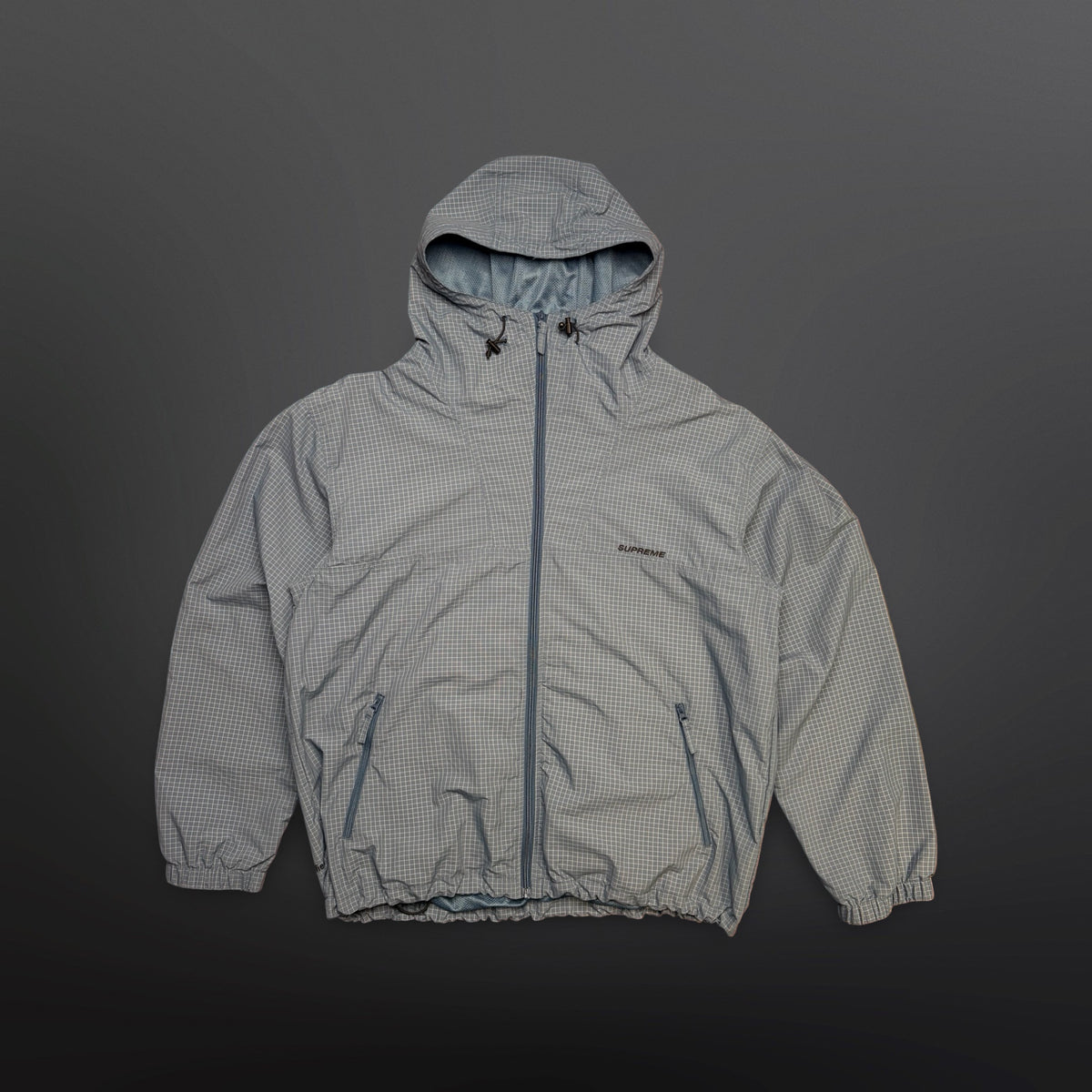 Supreme Support Unit Ripstop Hooded Jacket – Blue Large