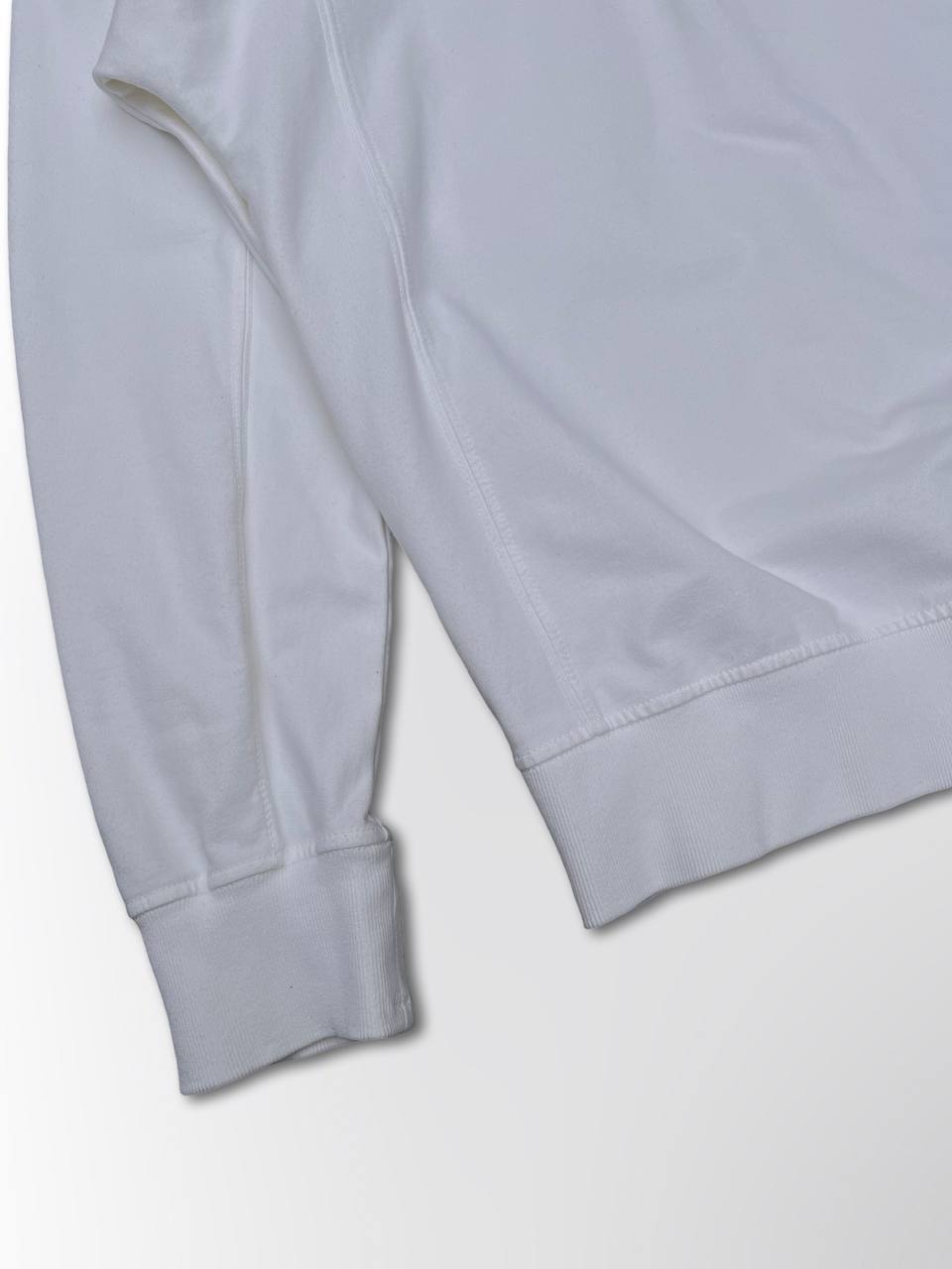 Stone Island Pullover Quarter Zip Hvid Brugt Medium Herre