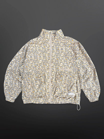 Supreme Sommerjakke Windbreaker Flowers Box Logo L Large Beige