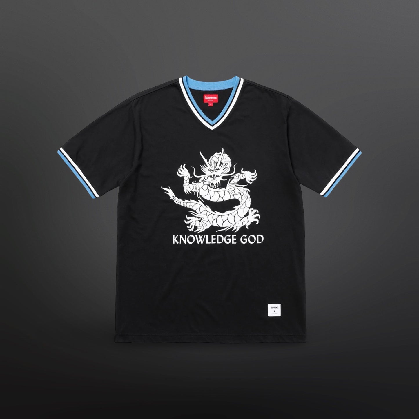 Supreme “Knowledge God” V-Neck Tee S Small
