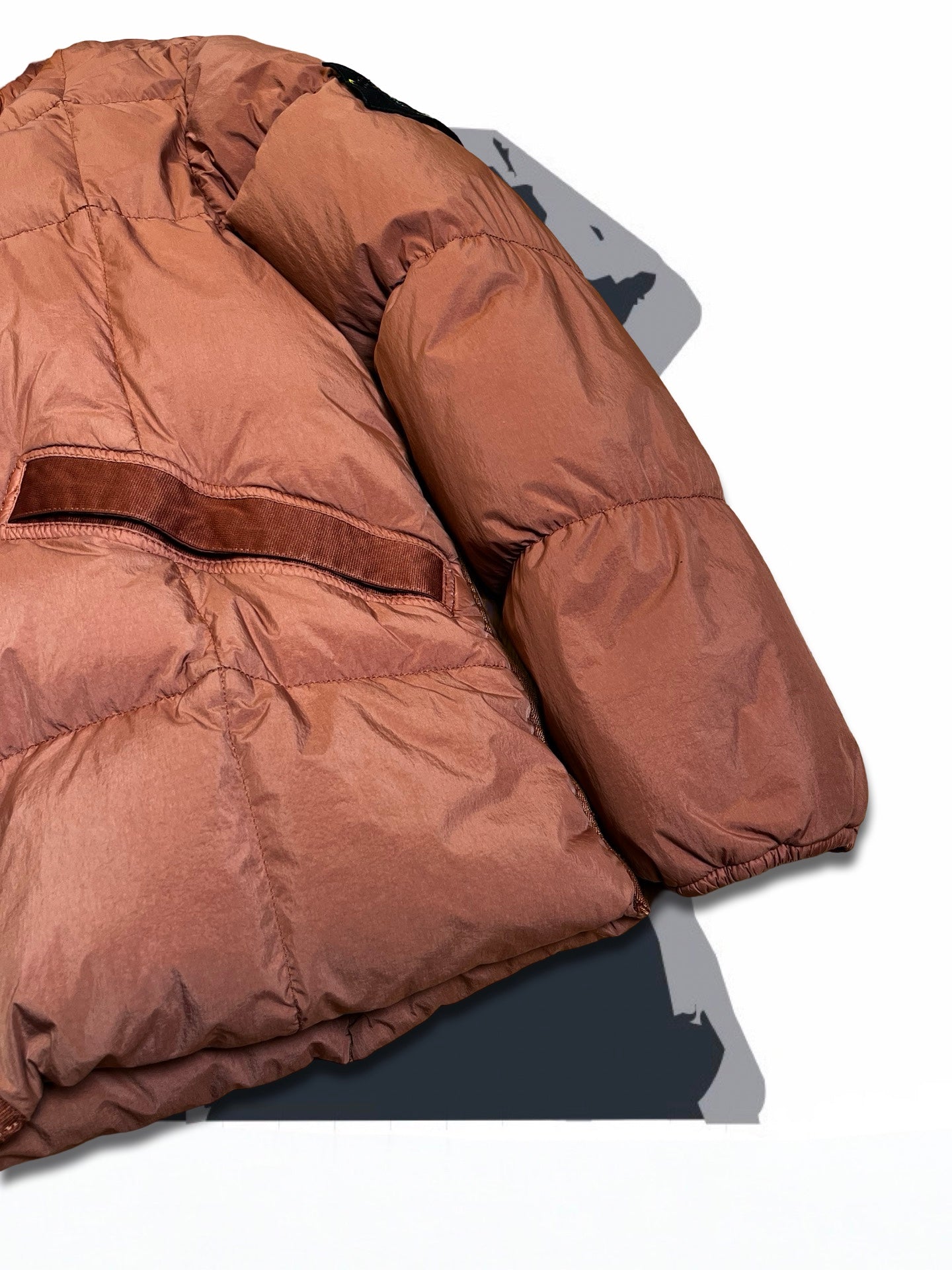Brugt Used Stone Island Dunjakke L large i Terrakotta farve som ny
