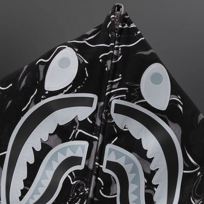 BAPE Marble Camo Shark Full Zip Hoodie – Medium (BNWT)