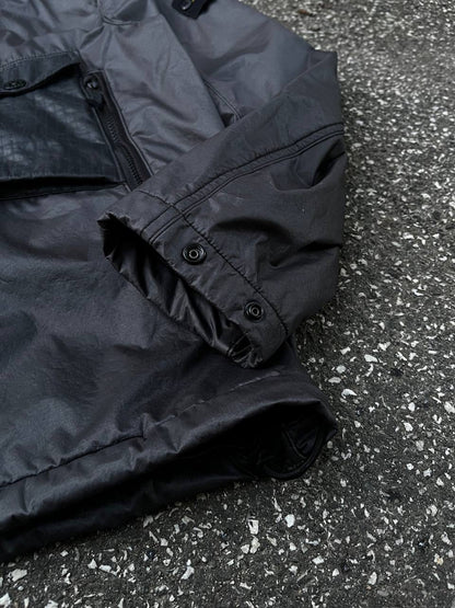 Stone Island Jakke Lamy Flock Grå L Large Brugt Used