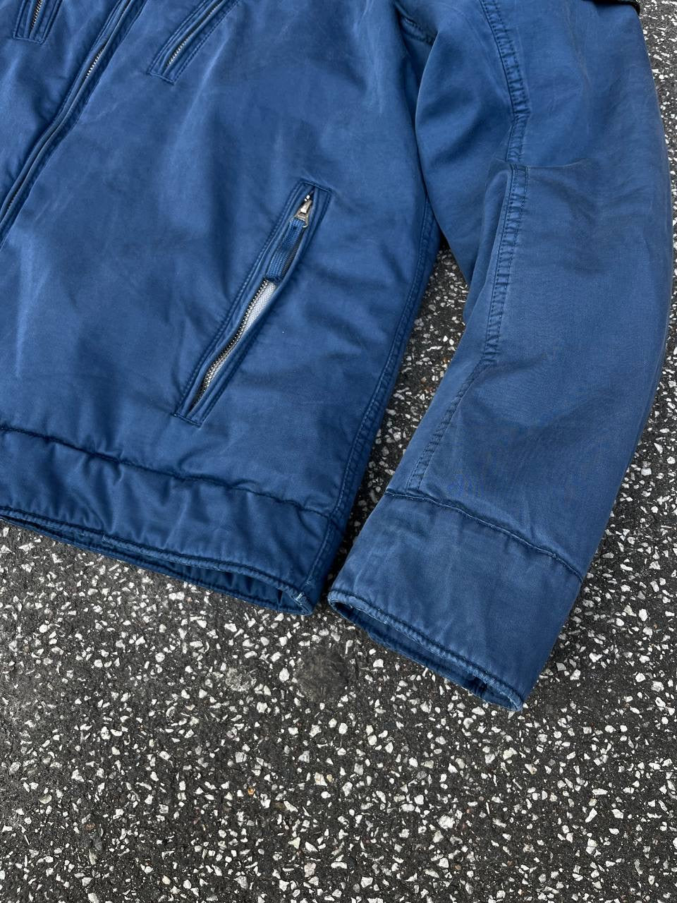Stone Island Raso Gommato Jakke Med Fleece insulation 2010 Medium Blå