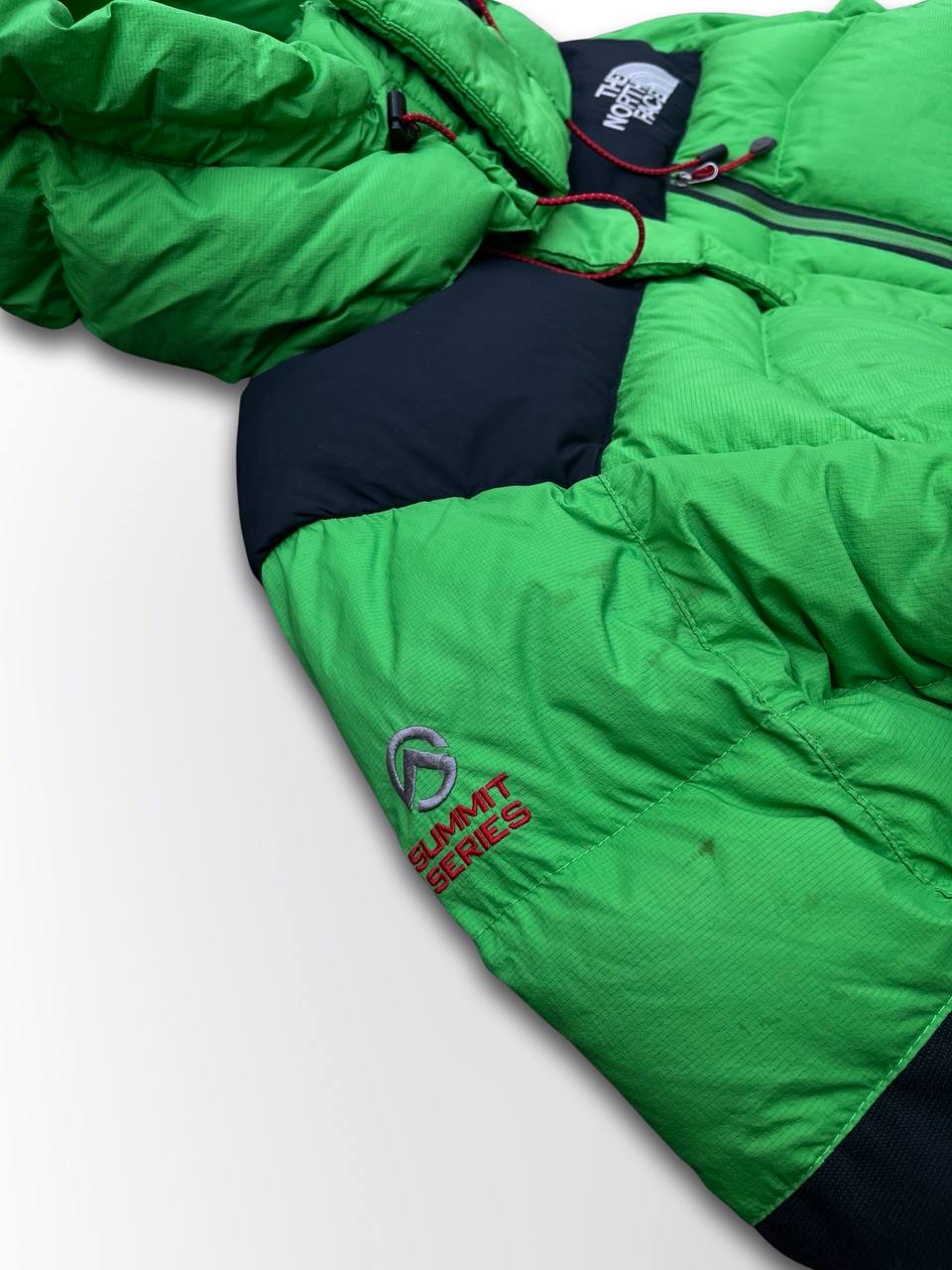 Brugt Dunjakke The North Face Himalayan Summit Series Vinterjakke i Grøn og Sort S small herre M medium Kvinde Unisex