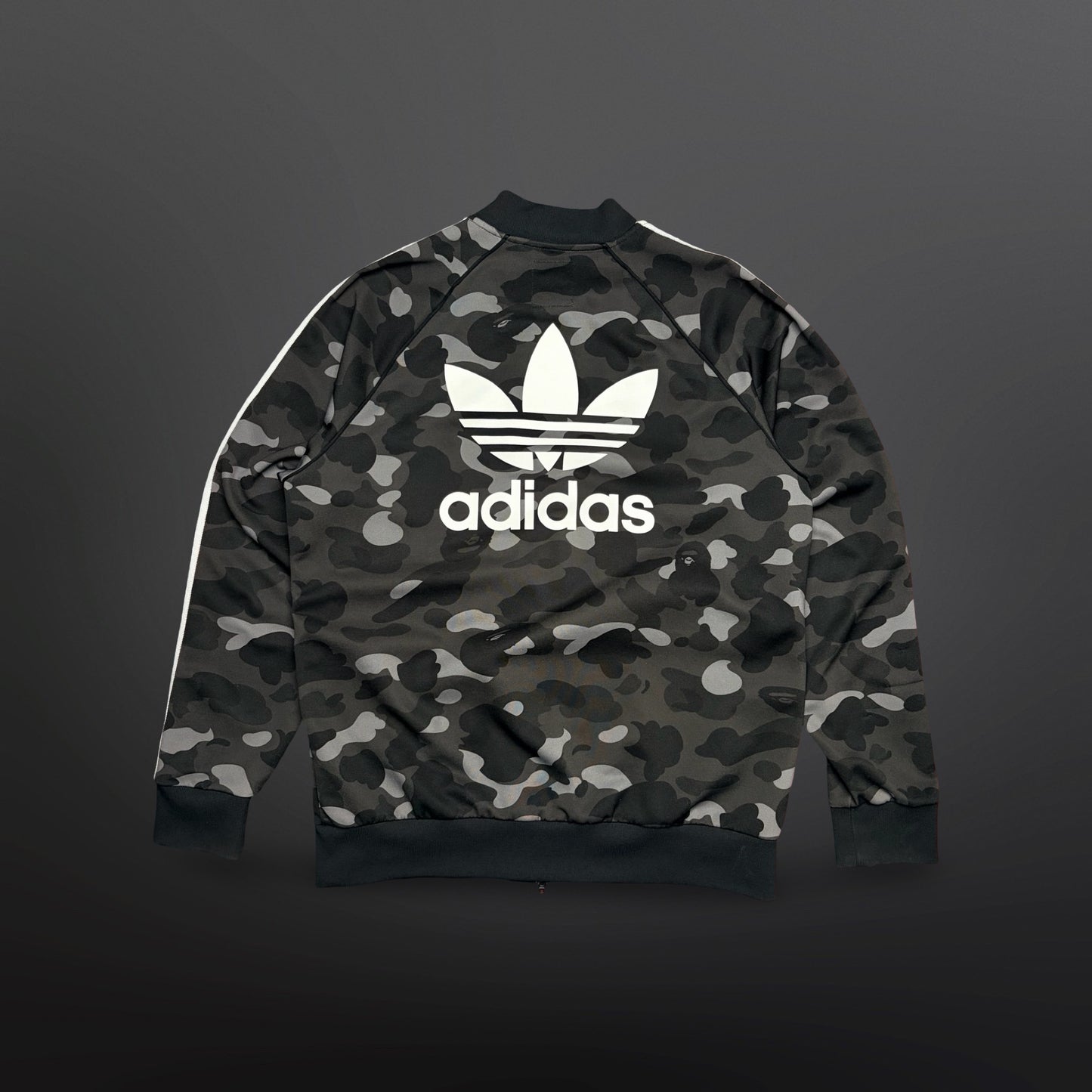 Adidas Originals x BAPE Camo Track Jacket Sort – Medium