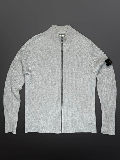 Stone Island Cardigan i Grå Large Brugt Som ny