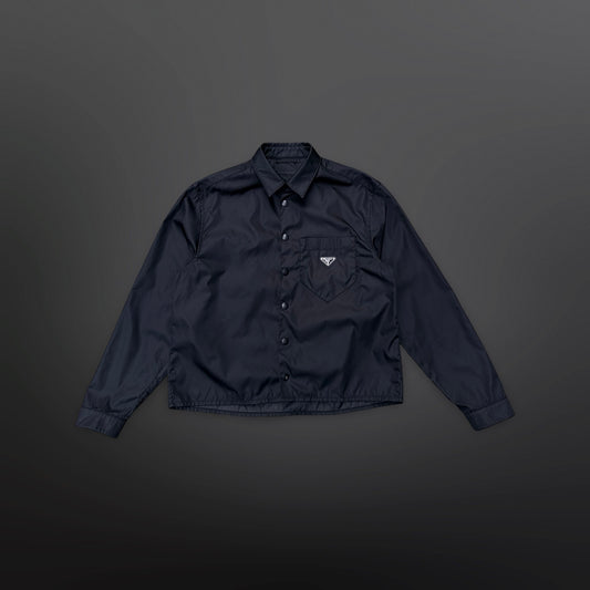 Prada Re-Nylon Overshirt / Skjortejakke – Large Sort