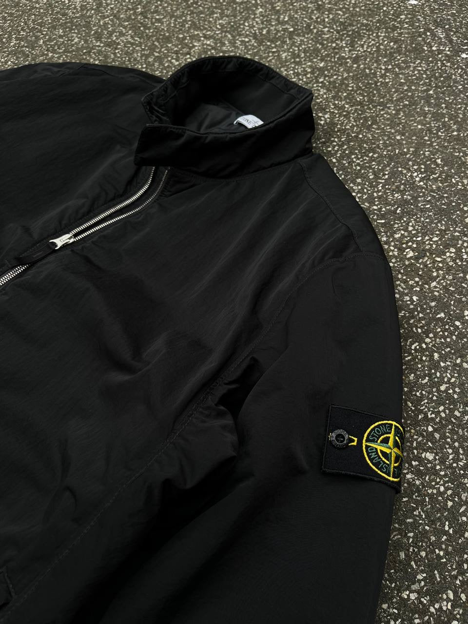 Stone Island Hyper Dense Nylon Twll With Primaloft Jakke i Sort XL