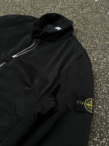 Stone Island Hyper Dense Nylon Twll With Primaloft Jakke i Sort XL