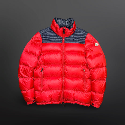 Moncler Down Jacket – Red / Black – Large