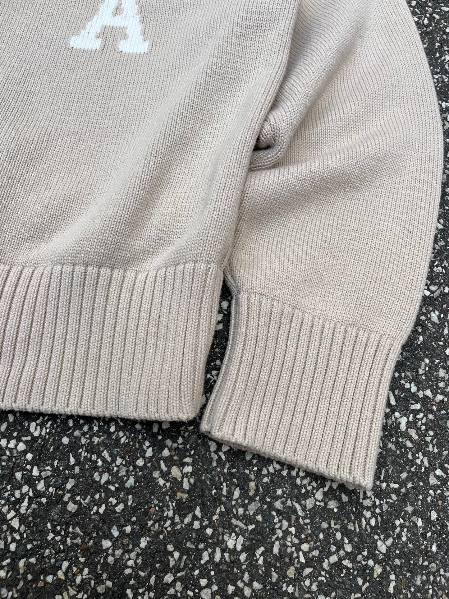 AMI Paris De Coeur Cardigan Beige, Str. L
