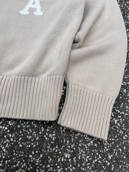AMI Paris De Coeur Cardigan Beige, Str. L